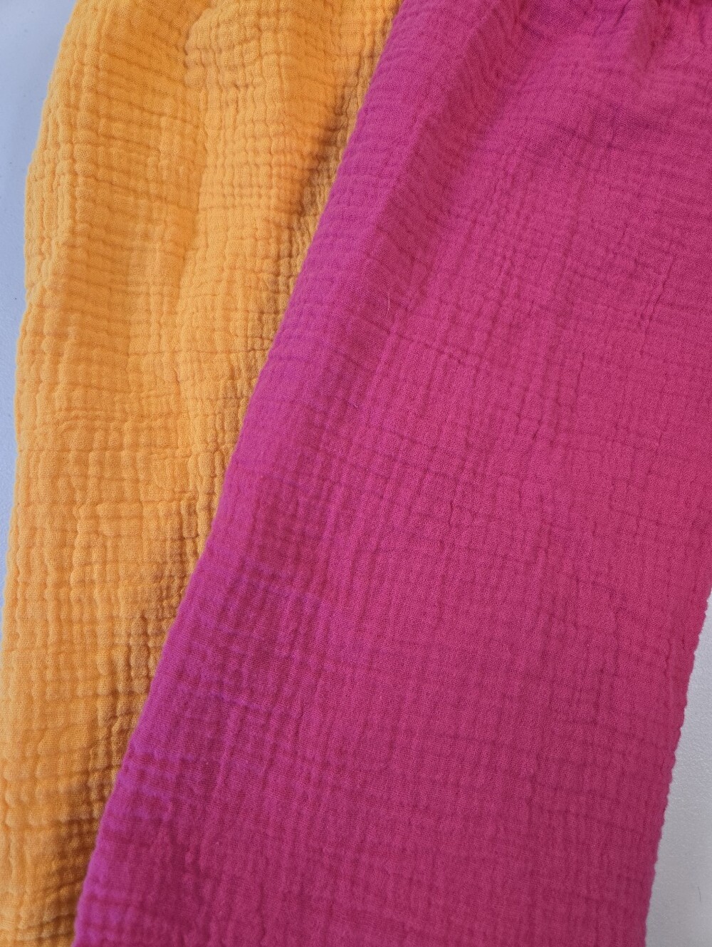 H&M Bundle of 2 Cropped Cotton Gauze Tank Tops in Fuchsia and Yellow Size XL - Picture 11 of 11